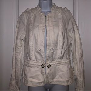 ANTHROPOLOGIE WHITE JACKET